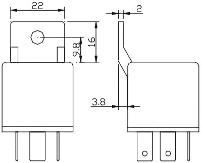 Relé Automação 12V DC - 50A-Electricidade-Finder-Music Stage