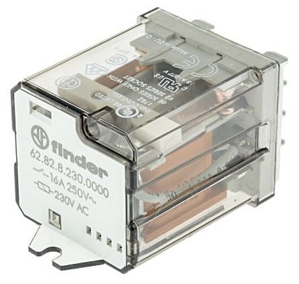 Relé AC230V/2C/16A - Relé de Potência-Componentes eletronicos-Finder-Music Stage