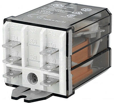 Relé AC230V/2C/20A (1 NA + 1 NF) - Relé de Potência-Electricidade-Finder-Music Stage