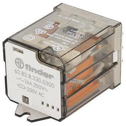Relé AC230V/2C/20A (1 NA + 1 NF) - Relé de Potência-Electricidade-Finder-Music Stage