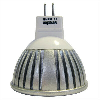 Lâmpada LED MR16 3W 3 Leds Branco Frio-Iluminacao e led-Nextec-Music Stage
