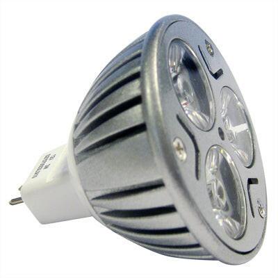 Lâmpada LED MR16 3W 3 Leds Branco Frio-Iluminacao e led-Nextec-Music Stage