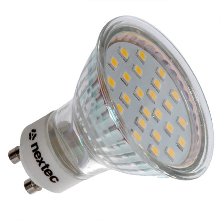 Lâmpada LED GU10 3W 300lm 24 Leds Branco Frio