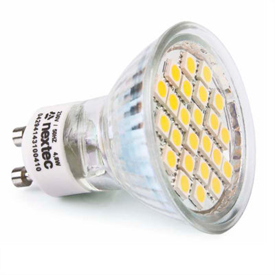 Lâmpada LED GU10 4W 300lm 24 Leds Branco Frio-Iluminacao e led-Nextec-Music Stage