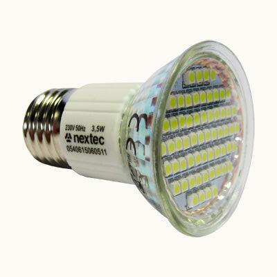 Lâmpada LED E27 3,5W 260lm JDR 60 Leds Branco Quente-Iluminacao e led-Nextec-Music Stage