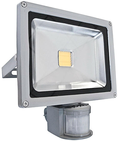 Projector LED AC230V 20W 1300lm c/Sensor-Branco Neutro-4000K-Iluminacao e led-SMI-Music Stage
