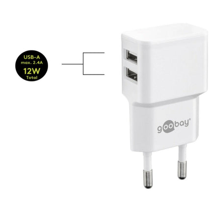 Transformador AC230V/DC5V 2A 2xUSB (2A máx) - Branco-Energia-SMI-Music Stage