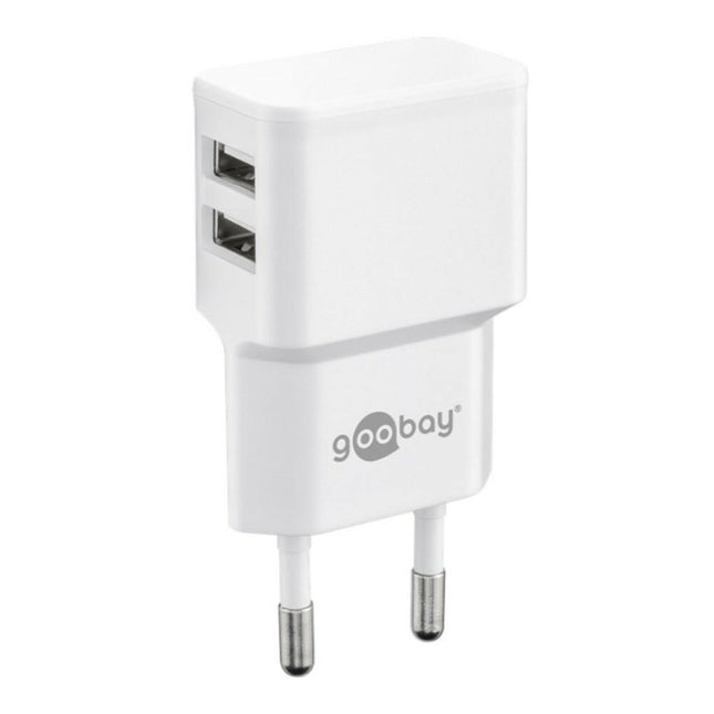 Transformador AC230V/DC5V 2A 2xUSB (2A máx) - Branco-Energia-SMI-Music Stage