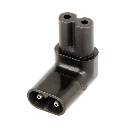 Adaptador Alimentação Tipo 8 Macho / Tipo 8 Fêmea - Curva-Fichas e cabos-SMI-Music Stage