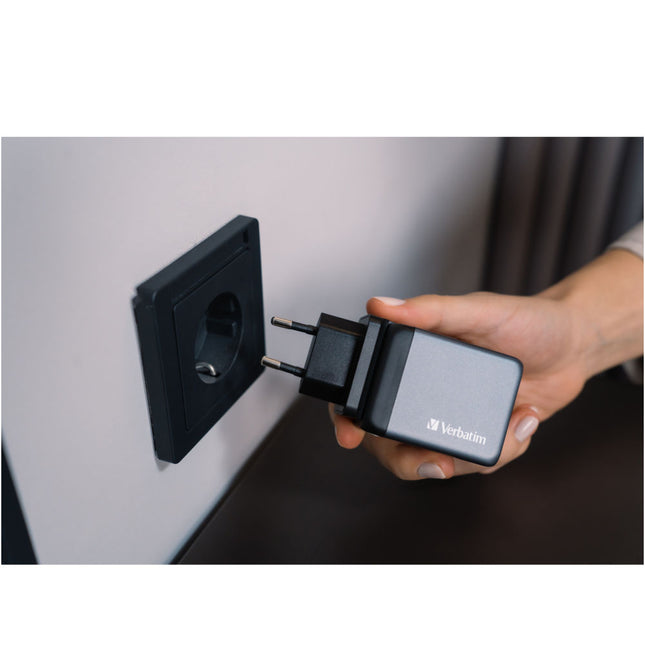 Alimentador AC230V/DC5V USB-A + 2x USB-C 65W