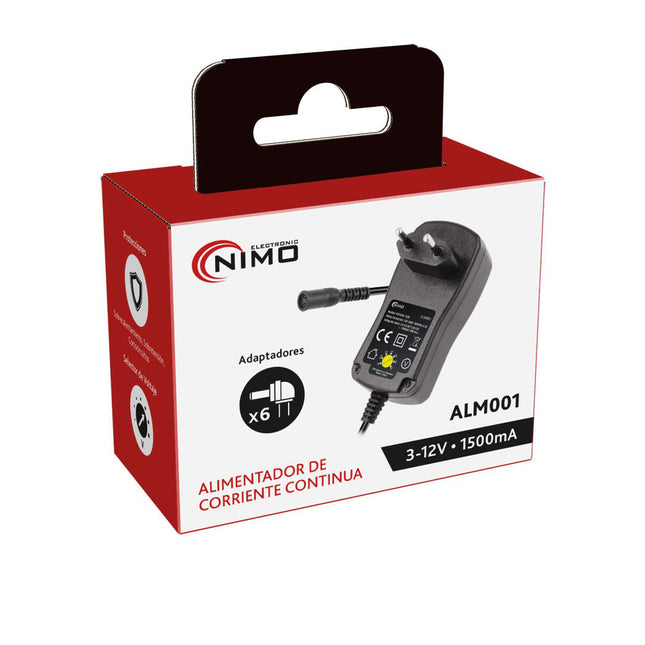 Alimentador AC230V/DC3 a 12V 1,5A 18W