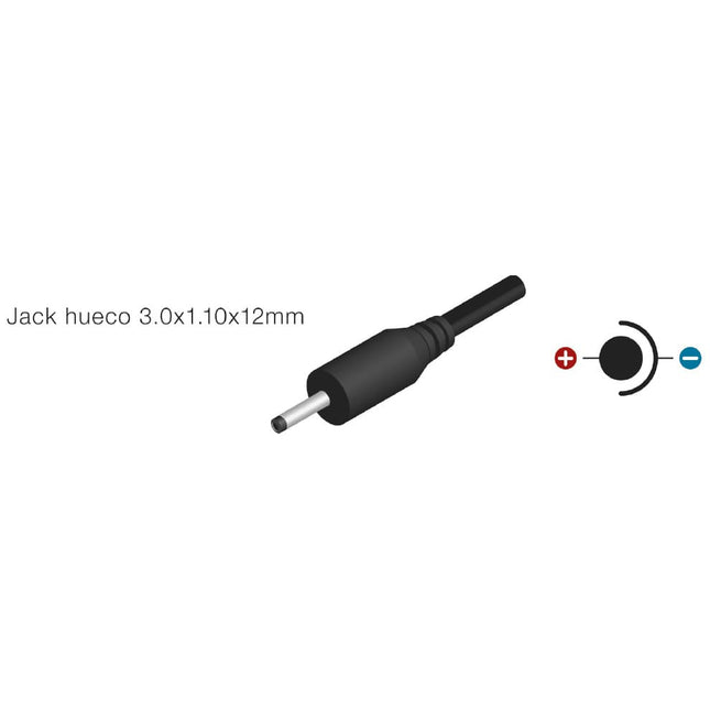 Transformador AC230V/DC5V 2,5A 12,5W-Ficha 3,0x1,1mm (Tablets)-Energia-Nimo-Music Stage
