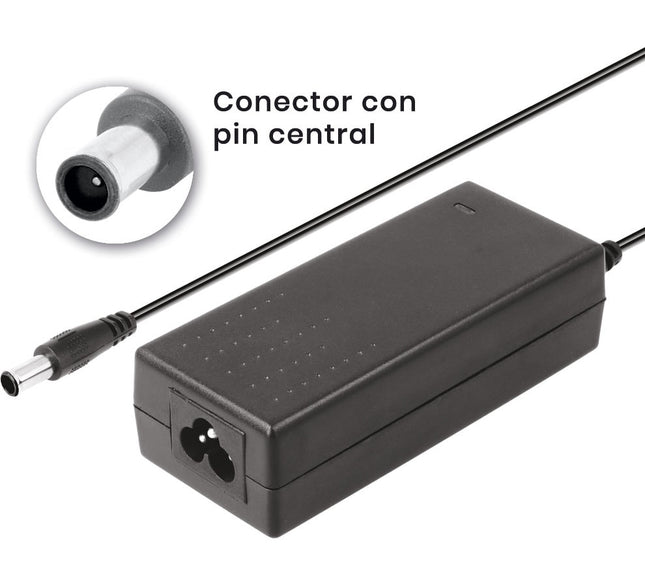 Alimentador AC230V/DC19V 2,1A 40W-Fch 6,5x4,3mm+Pin p/ LG