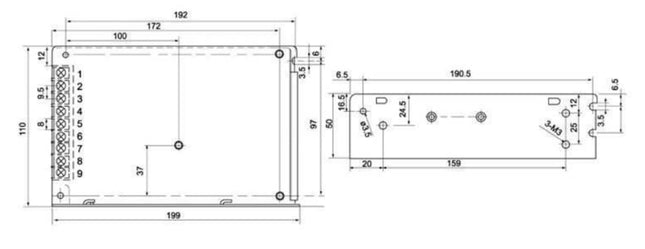 Fonte Alimentação AC230V/DC48V 3,12A 150W IP30-Iluminacao e led-SMI-Music Stage