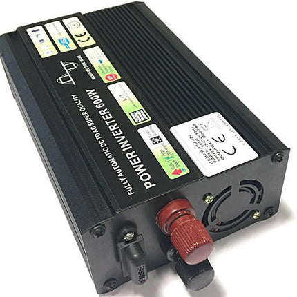Conversor DC12V > AC230V 600W USB-Energia-SMI-Music Stage