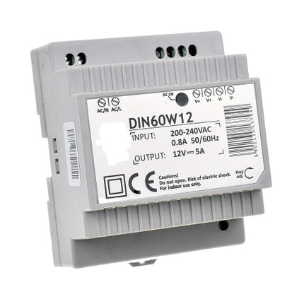 Fonte Alimentação Calha DIN AC230V/DC24V 2,5A 60W IP30-Iluminacao e led-SMI-Music Stage
