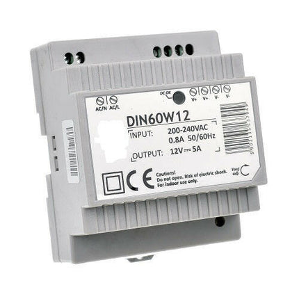 Fonte Alimentação Calha DIN AC230V/DC24V 2,5A 60W IP30-Iluminacao e led-SMI-Music Stage