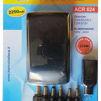 Transformador AC230V/DC3 a 12V 2,25A 27W + USB-Energia-Karma-Music Stage