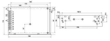 Fonte Alimentação AC230V/DC24V 6,25A 150W IP30-Iluminacao e led-SMI-Music Stage