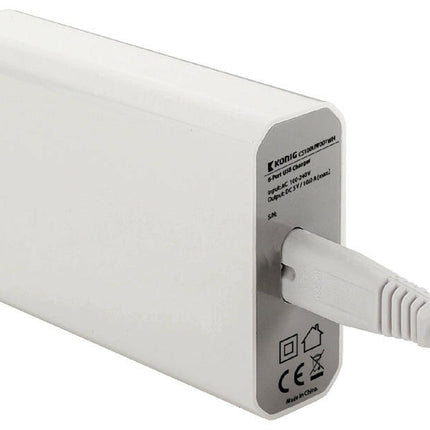 Transformador AC230V/DC5V 10A 6xUSB-Energia-Konig-Music Stage