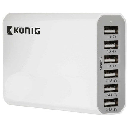 Transformador AC230V/DC5V 10A 6xUSB-Energia-Konig-Music Stage