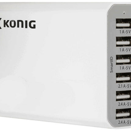 Transformador AC230V/DC5V 10A 6xUSB-Energia-Konig-Music Stage
