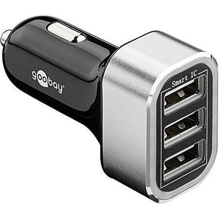 Transformador Isqueiro DC12V/DC5V 5,5A 3xUSB-Energia-Goobay-Music Stage