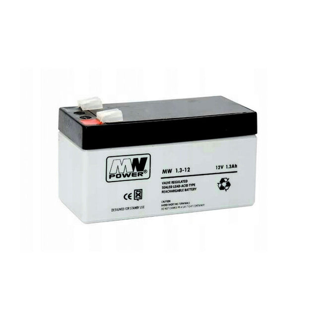 Bateria Ácida 12V 1,3Ah (97x45x52mm)-Energia-MW POWER-Music Stage