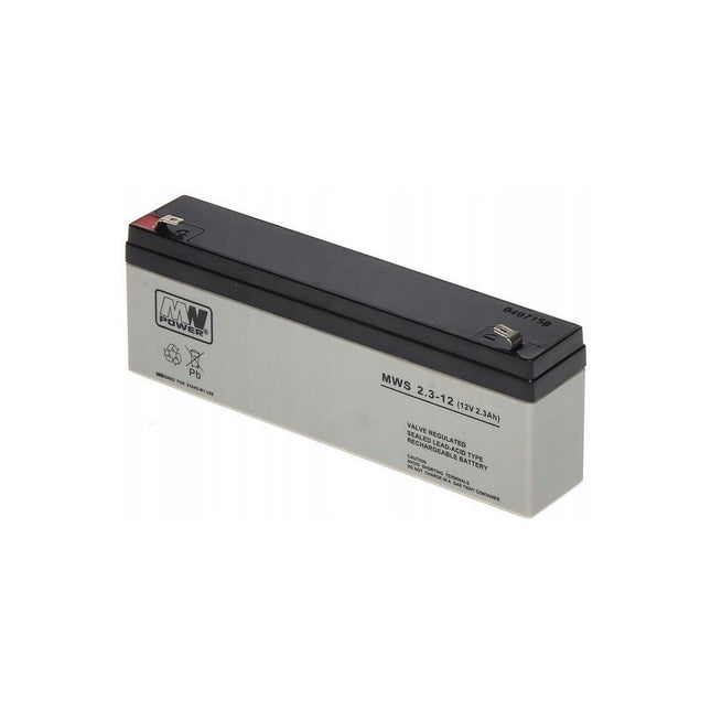Bateria Ácida 12V 2,3Ah (179x35x61mm)-Energia-MW POWER-Music Stage