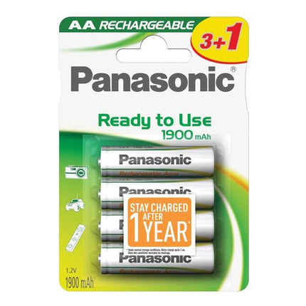 Pilha Recarregável R6 1900mAh (Blister 3+1)-Energia-Panasonic-Music Stage