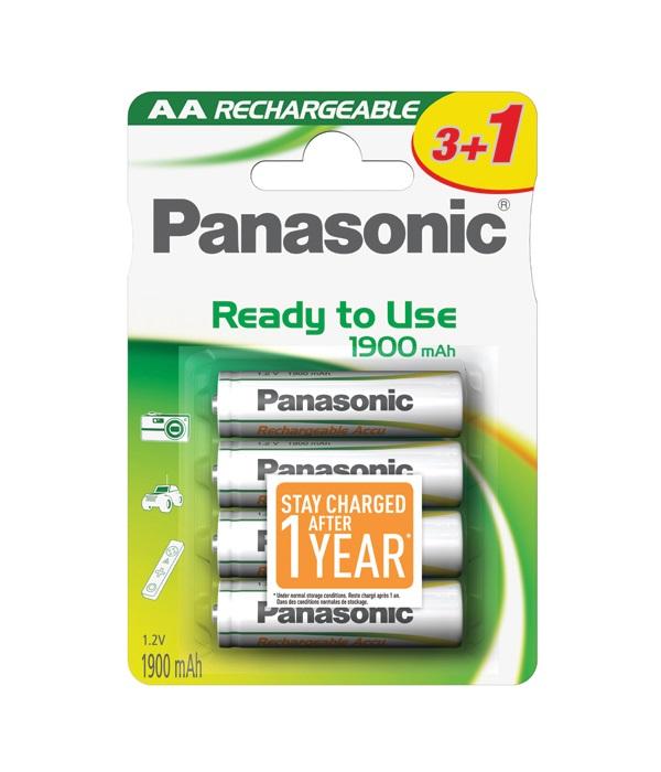 Pilha Recarregável R6 1900mAh (Blister 3+1)-Energia-Panasonic-Music Stage