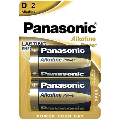 Pilha 1,5V LR20 Alcalina AlkalinePower (Blister 2)-Energia-Panasonic-Music Stage