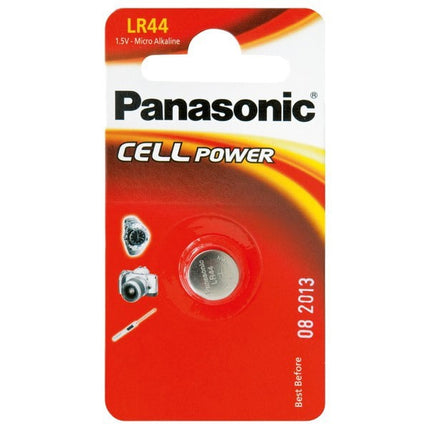 Pilha 1,5V LR44 Alcalina (Blister 1)-Energia-Panasonic-Music Stage