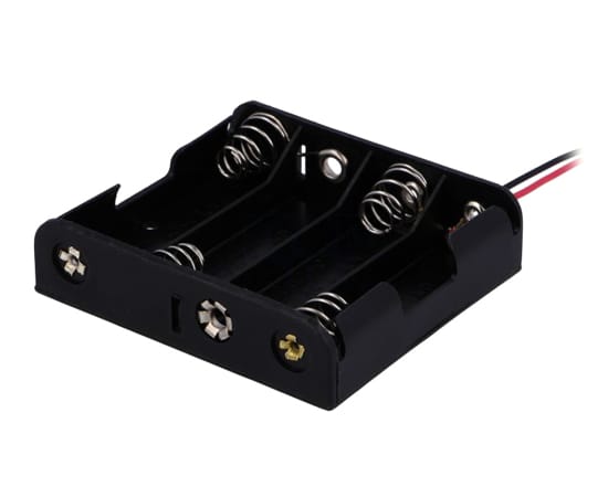 Suporte Pilhas 4xR6 c/ Fios 15cm