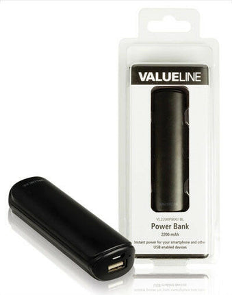 Carregador Portátil USB (Power Bank) 5V 1A - 2200mAh-Energia-Valueline-Music Stage