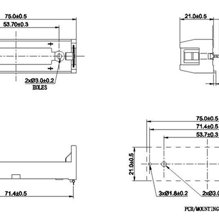 Suporte Pilha 18650-Energia-SMI-Music Stage