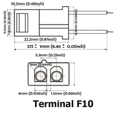 Bateria Ácida 12V 0,8Ah (96x25x62mm)-Energia-Kaise-Music Stage