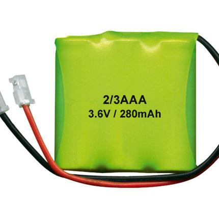 Acumulador 3,6V 280mA 2/3AAA NI-Mh c/ Fichas-Energia-Nimo-Music Stage