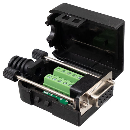 Ficha DB9 Fêmea p/ Cabo - Terminais-Fichas e cabos-SMI-Music Stage