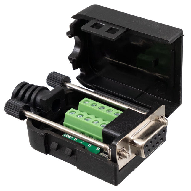 Ficha DB9 Fêmea p/ Cabo - Terminais-Fichas e cabos-SMI-Music Stage