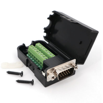 Ficha VGA Macho p/ Cabo - Terminais-Fichas e cabos-SMI-Music Stage