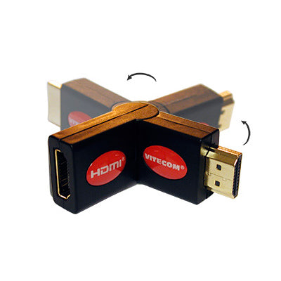 Adaptador HDMI Macho / HDMI Fêmea - Rotativa-Fichas e cabos-SMI-Music Stage