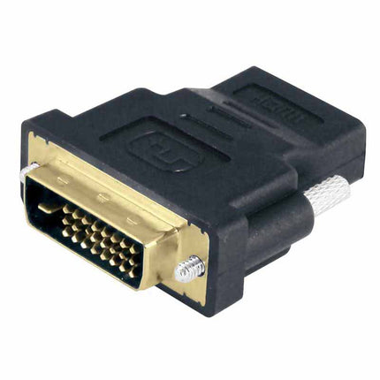 Adaptador DVI-D (24+1) Macho / HDMI Fêmea-Fichas e cabos-Valueline-Music Stage