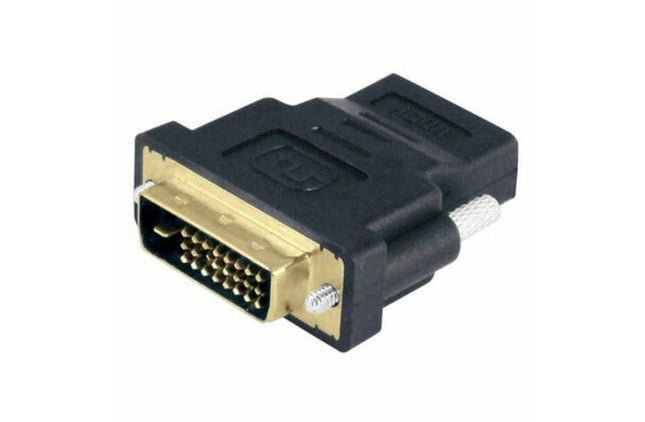 Adaptador DVI-D (24+1) Macho / HDMI Fêmea-Fichas e cabos-Valueline-Music Stage