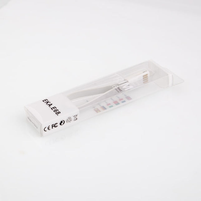 Cabo USB "A" Macho / Apple Lightning 8cm -Magnético-Branco-Fichas e cabos-SMI-Music Stage
