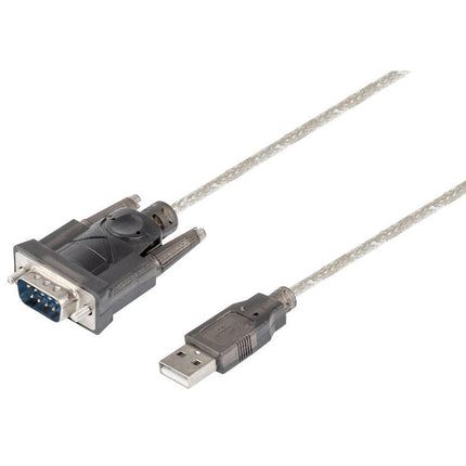 Cabo USB "A" Macho / DB9 Macho (RS232) - 1,5 metros