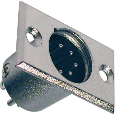 Ficha XLR 5 Pinos Macho Painel