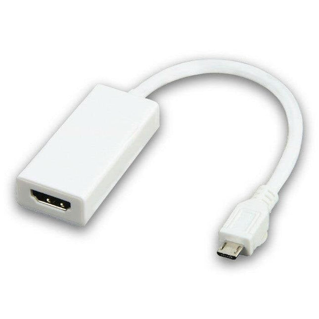 Adaptador Micro USB"B"5P Mch/HDMI Fêm+Micro USB "B"5P F.Bran-Fichas e cabos-Valueline-Music Stage