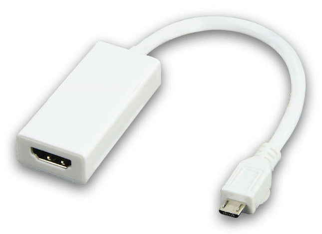 Adaptador Micro USB"B"5P Mch/HDMI Fêm+Micro USB "B"5P F.Bran-Fichas e cabos-Valueline-Music Stage
