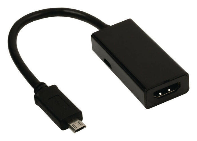 Adaptador Micro USB"B"11P Mch/HDMI Fêm+Micro USB "B" 5P Fêm-Fichas e cabos-Valueline-Music Stage